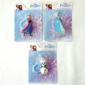 Disney Frozen Mini Figurines Bag Clip Set of 3 Elsa Anna & Olaf‎
